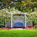 Krásné a jednoduché zahradní gazebos: vybrané nápady na design a osvědčené možnosti