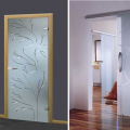 Skleněné interiérové ​​dveře: posuvné, panty, matné (50+ fotografií)