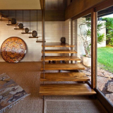 Dřevěné schody do druhého patra v soukromém domě: 90+ fotografií nejlepších projektů a odborné poradenství