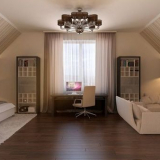 Návrh a uspořádání podkroví soukromého domu