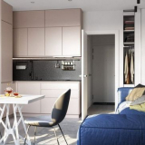 Krásný design studiového bytu: nápady + fotografie