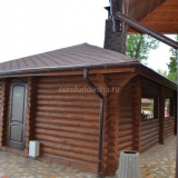 Pokrytí altánu udělejte to sami za dávání: dokončovací možnosti