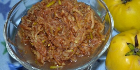 Kdoule s cukrem na zimu bez vaření - krok za krokem recept