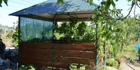 Kovový altán pro letní chaty: výkresy, možnosti designu