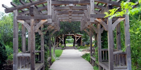 Dřevěná pergola udělej si sám na chatě: výkres s rozměry