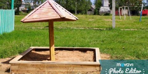 Udělej si sám houba pro pískoviště na hřišti v zemi