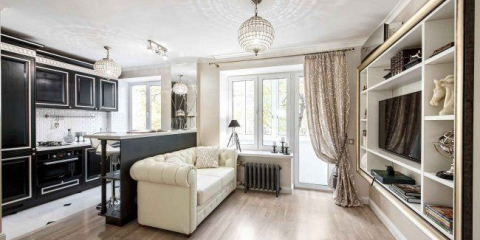 Kompaktní řešení: vytváříme design studia o ploše 25 metrů čtverečních. Metrů s balkonem