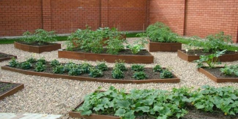 Krásné postele v zemi s vlastními rukama