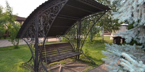 Krásná houpačka v zahradě design: neobvyklé, originální možnosti