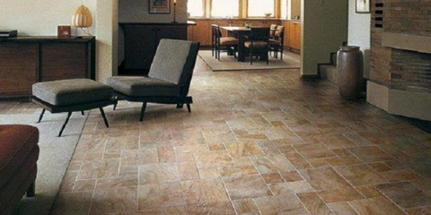 Laminát s kamenným vzorem: s texturou, vinyl, do kuchyně, foto