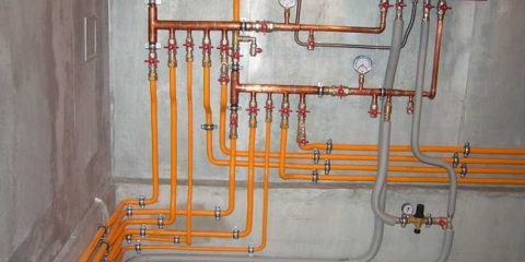 Potrubí topného kotle svépomocí: schémata pro podlahové a nástěnné kotle