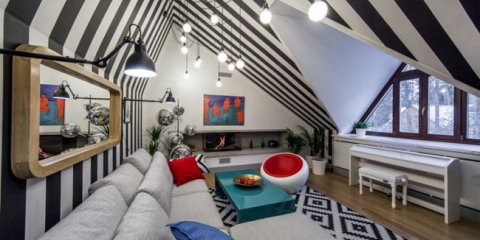 Prosvětlení podkroví - se šikmými stěnami a šikmými stropy