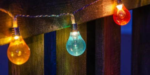 Osvětlení terasy nebo verandy venkovského domu