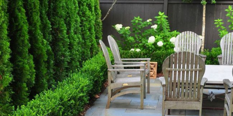 Patio v chatě - projekty krajiny