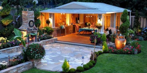 Terasa v zemi - projekty, možnosti designu a funkce výběru místa pro instalaci (120 fotografií)