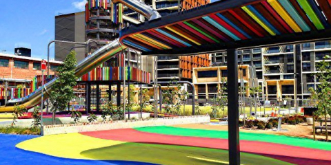 Povlak na hřiště z gumové stroje: bezpečnost především