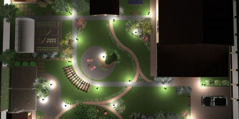 Návrh a design krajinářského osvětlení webu