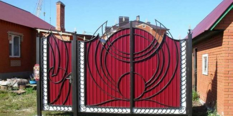 Swing gates v chatě - 150 fotografií a video použití různých výkyvných struktur