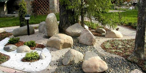 Skalka v krajinném designu webu