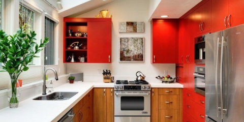 Možnosti moderního designu kuchyně 10 metrů čtverečních. M: tipy návrhářů, nové položky a trendy v roce 2018