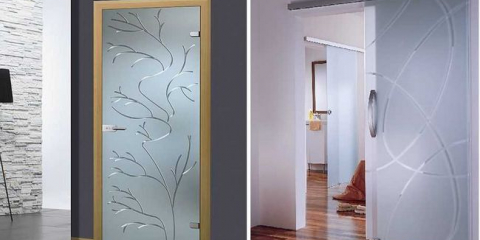Skleněné interiérové ​​dveře: posuvné, panty, matné (50+ fotografií)