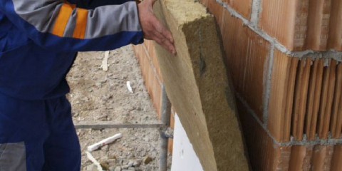 Technologie zateplení stěn minerální vlnou z vnější strany pod omítku