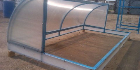 Skleníkový polykarbonátový chlebník pro kutily: výkresy, rozměry