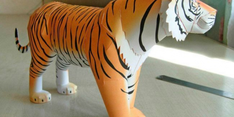 Tiger - symbol roku 2022 do-it-yourself: master class, step-by-step schémata, fotky