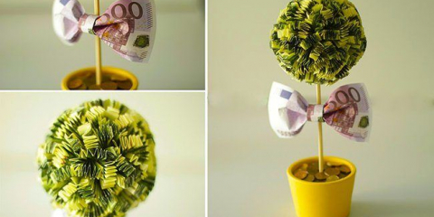 Topiary z peněz: mistrovské kurzy krok za krokem o vytvoření peněžního zázraku vlastníma rukama