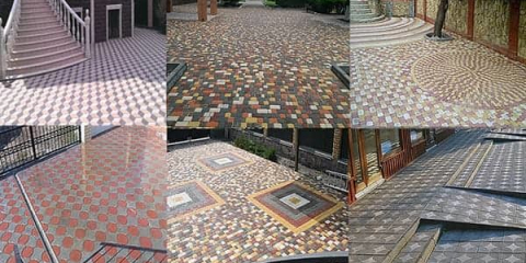 Možnosti pokládky dlažebních desek na nádvoří soukromého domu