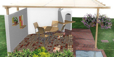 Rekreační oblast v zemi