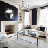 Černobílý design obývacího pokoje: 65+ elegantních monochromatických inspirativních nápadů