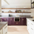 Fialová kuchyně (90 fotografií): výběr designérů - fialové tóny do kuchyně a nejlepší barevné kombinace
