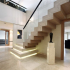 Dokončovací schody v soukromém domě: 60+ nápadů na luxusní dekorace, nátěry a obklady